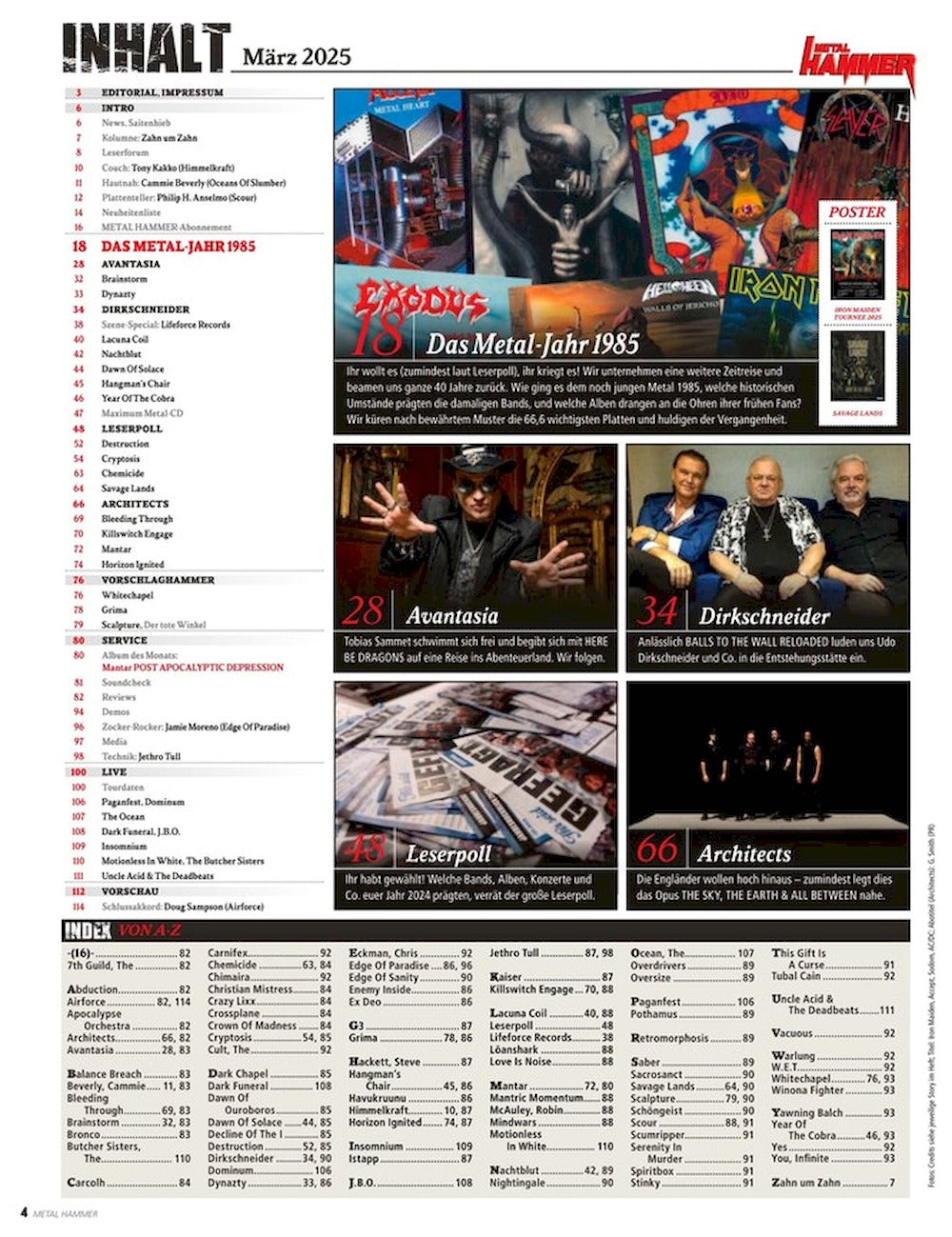 Metal Hammer Magazin Deutschland 2025-03 Iron Maiden AC/DC Dio Sodom Accept