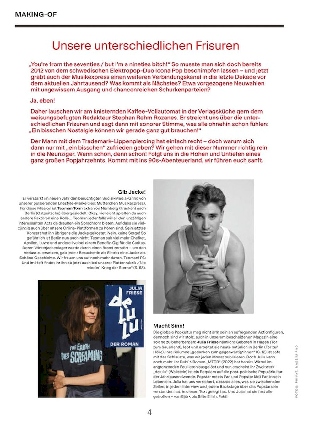Musikexpress Magazin Deutschland 2025-03 Björk Bela B Nicolas Jaar David Lynch Bilderbuch