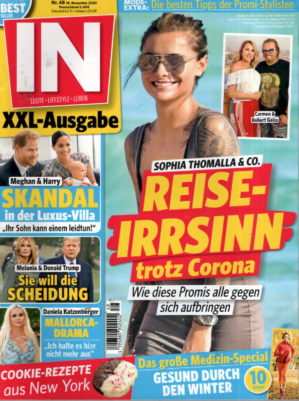 In Magazin Deutschland 2020-48 Sophia Thomalla Meghan Harry Melania Trump