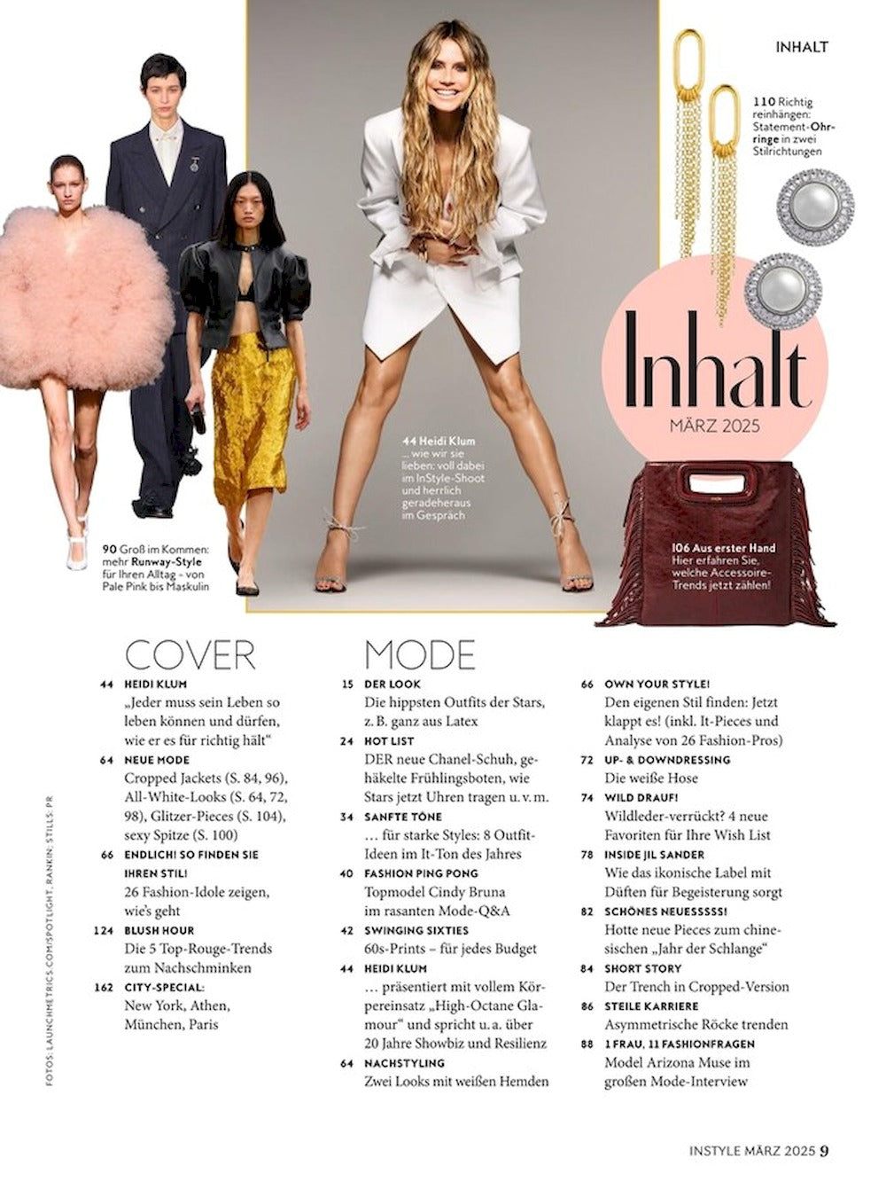 InStyle Magazin Deutschland 2025-03 Heidi Klum