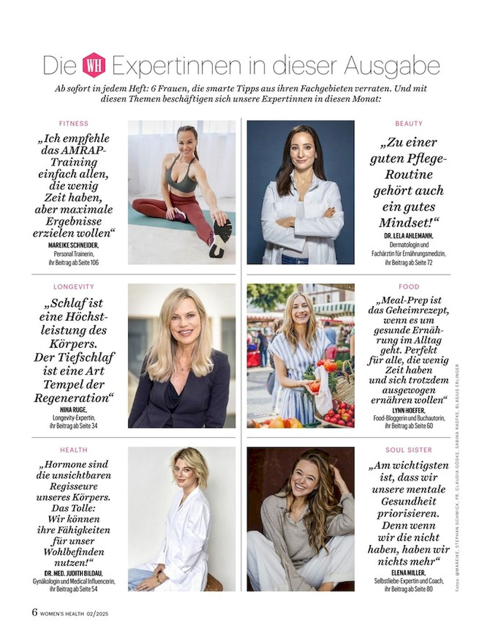 Womens Health Magazin Deutschland 2025-02 Palina Rojinski