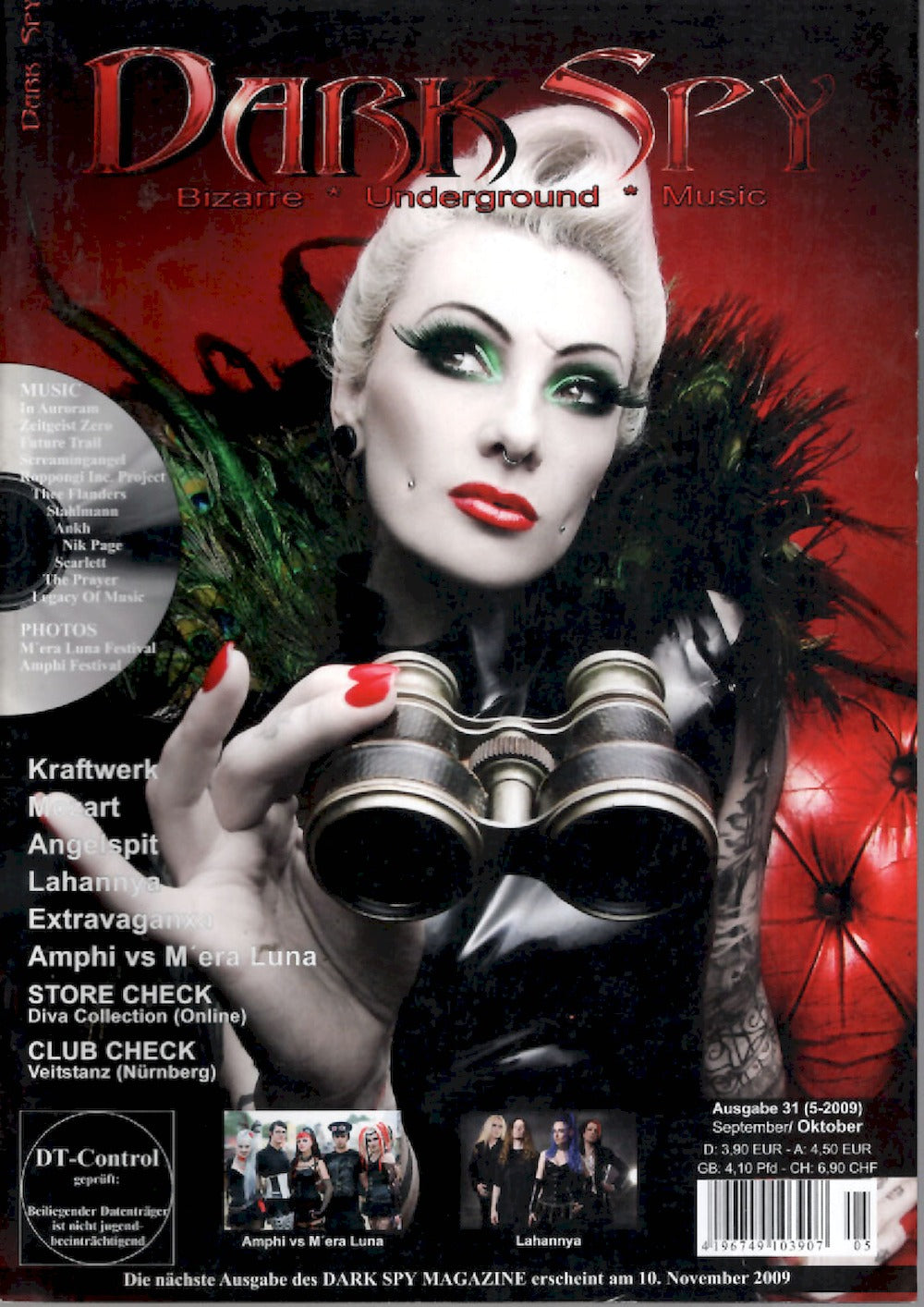 Dark Spy Magazin Deutschland 2009-05 Cerie Kraftwerk Angelspit Lahannya #31 + Poster