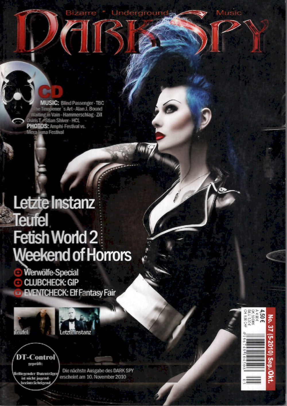 Dark Spy Magazin Deutschland 2010-05 Rachael Huntington Alan J. Bound #37 + Poster