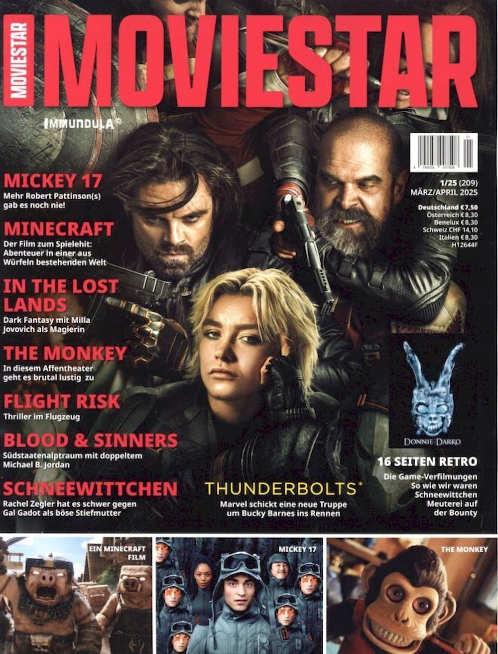 Moviestar Magasin Tyskland 2025 #209 Thunderbolts Minecraft Mickey 17