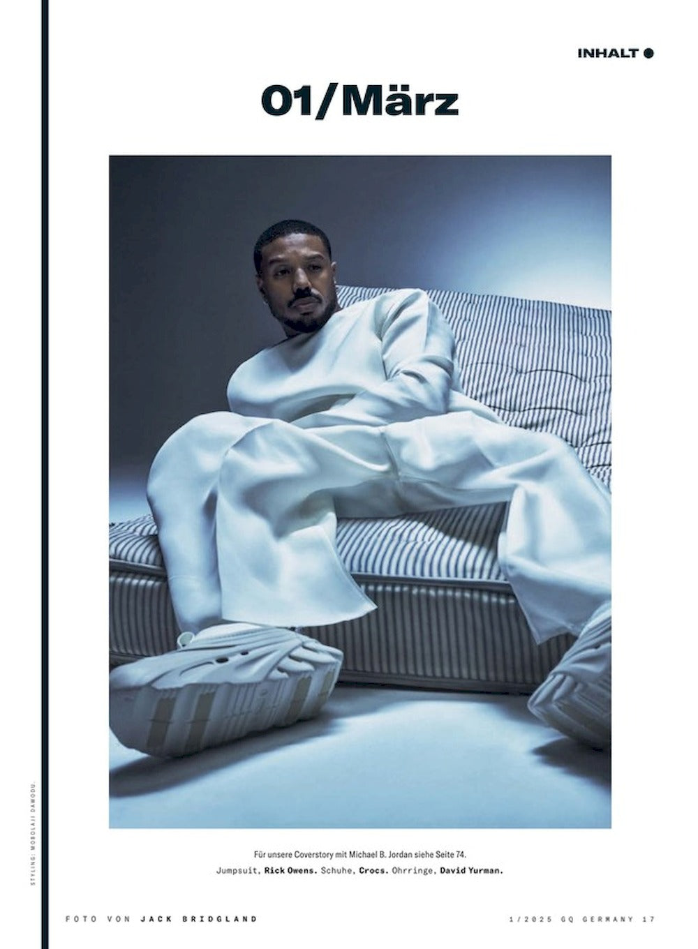 GQ Magazin Deutschland 2025-01 Michael B. Jordan