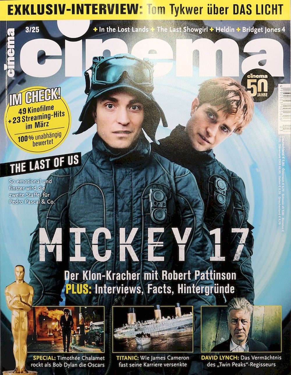 Cinema Magazin Deutschland 2025-03 Robert Pattinson David Lynch
