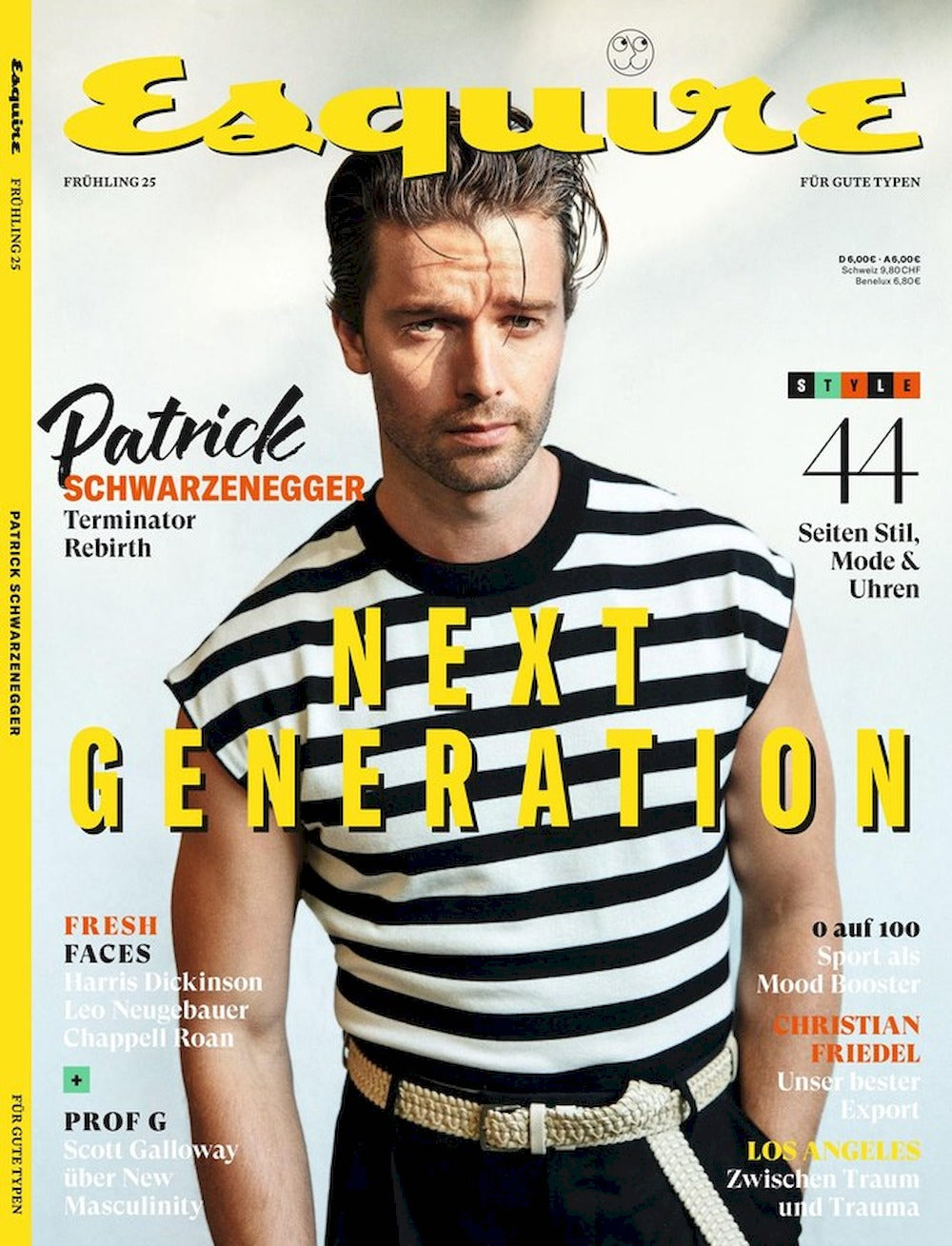 Esquire Magazin Deutschland 2025-01 Patrick Schwarzenegger