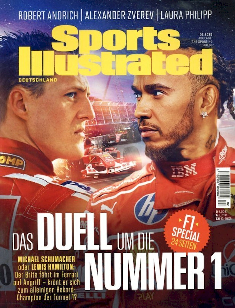 Sports Illustrated Magazin Deutschland 2025-02 Michael Schumacher Lewis Hamilton