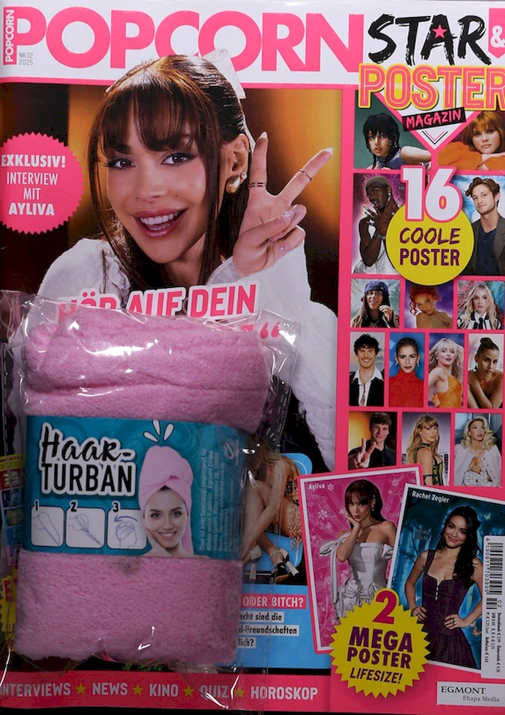 Popcorn Lehti Saksa 2025-02 Ayliva Rachel Ziegler Taylor Swift Alkuperäinen painos + Juliste