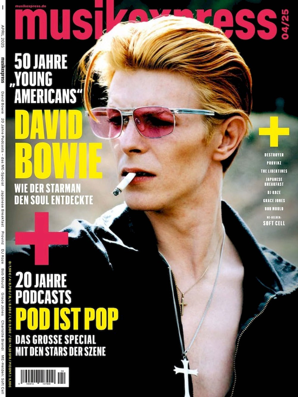 Musikexpress Magazin Deutschland 2025-04 David Bowie Soft Cell Grace Jones Masha Qrella