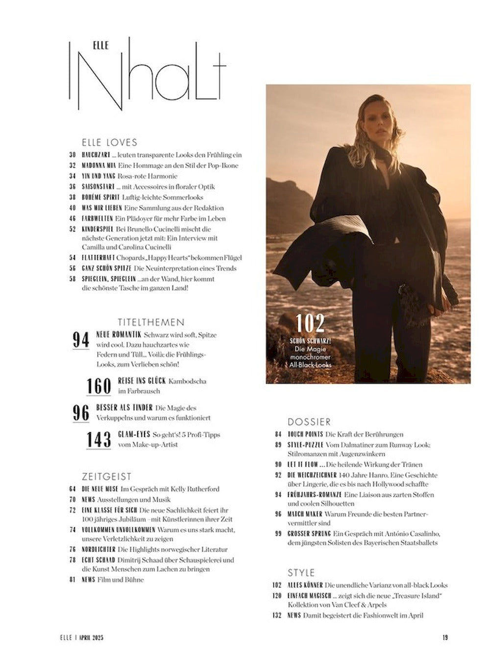 Elle Magazin Deutschland 2025-04 Karolína Isela Kurkova
