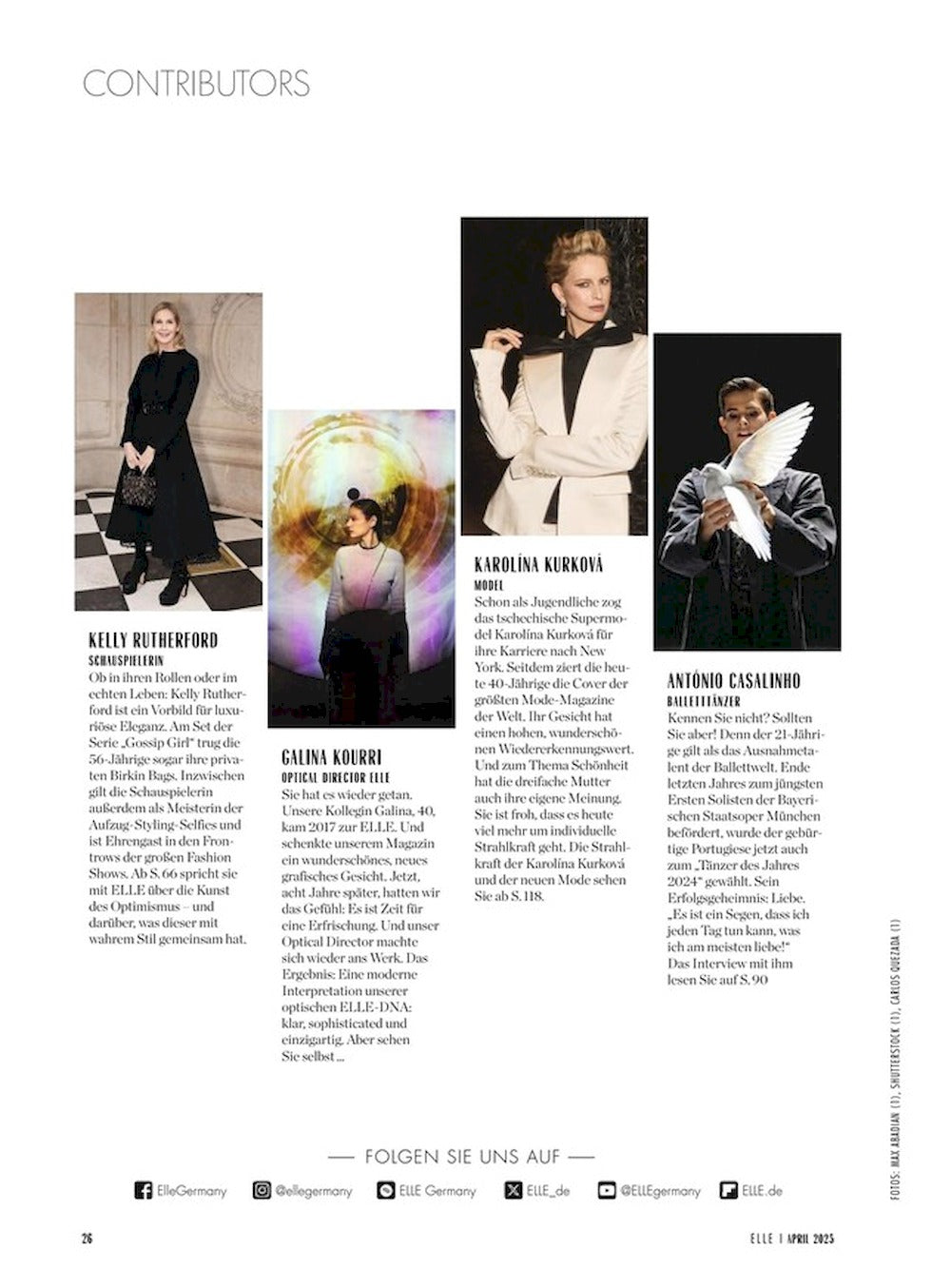 Elle Magazin Deutschland 2025-04 Karolína Isela Kurkova