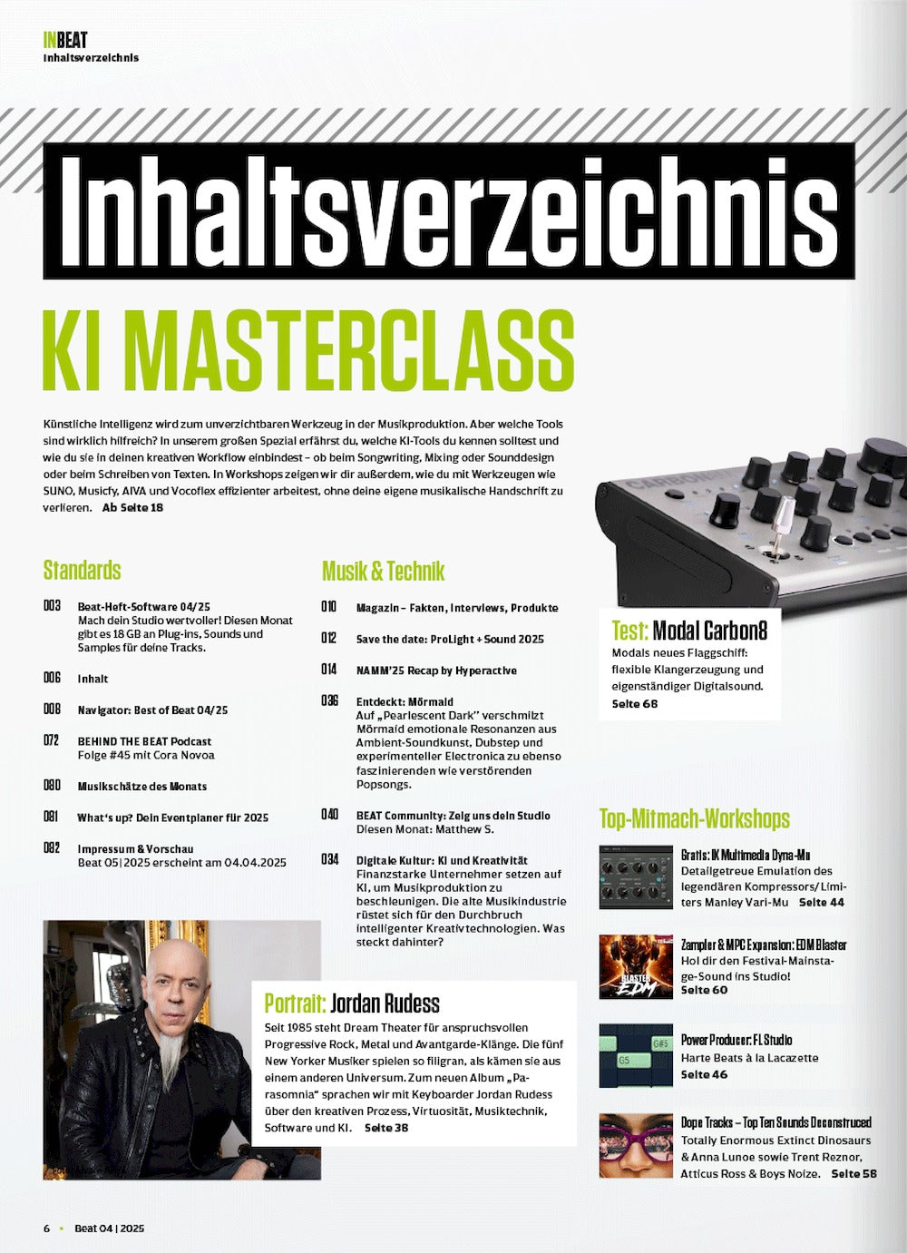 Beat Magazin Deutschland 2025-04 Jordan Rudess Dream Theater #231