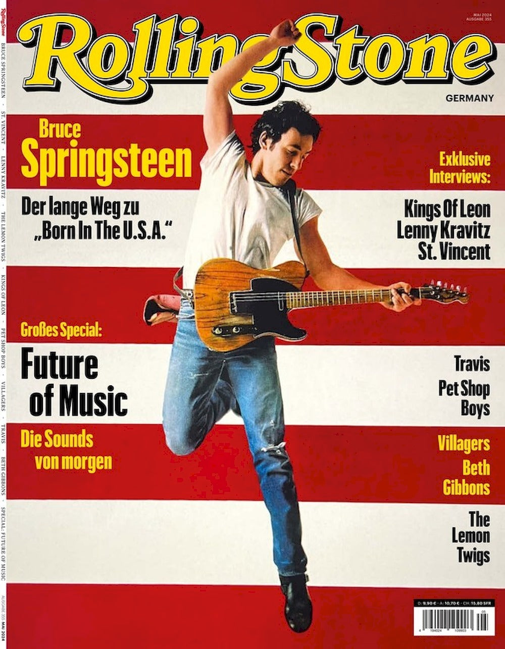 Rolling Stone Magazin Deutschland 2024-05 Bruce Springsteen St. Vincent + CD