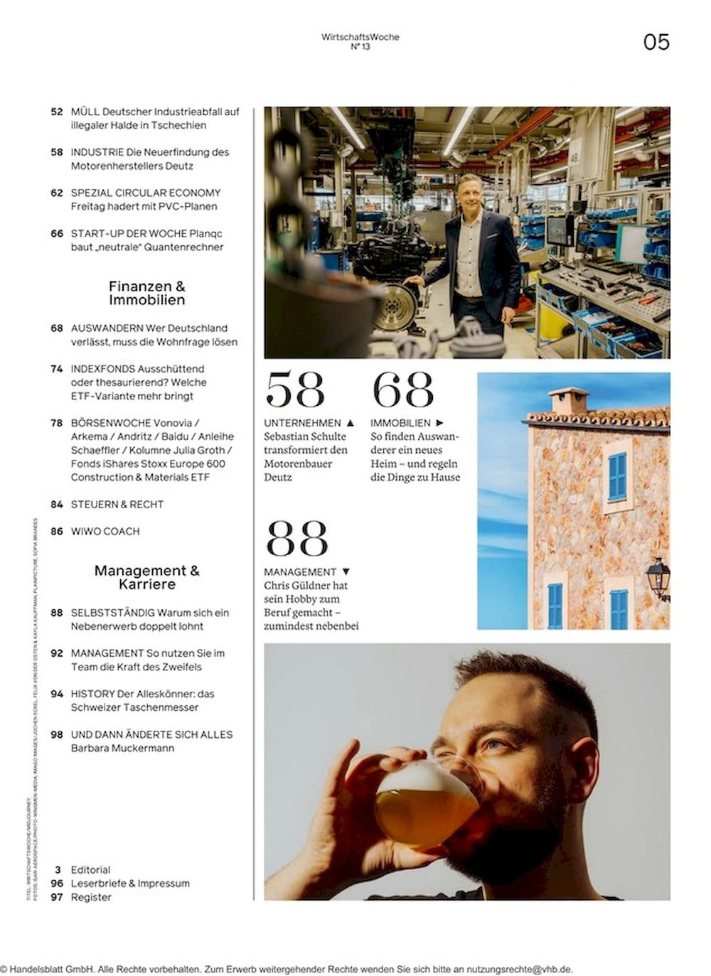 Wirtschaftswoche Magasin Tyskland 2025-13 Donald Trump Europe Originalutgåva