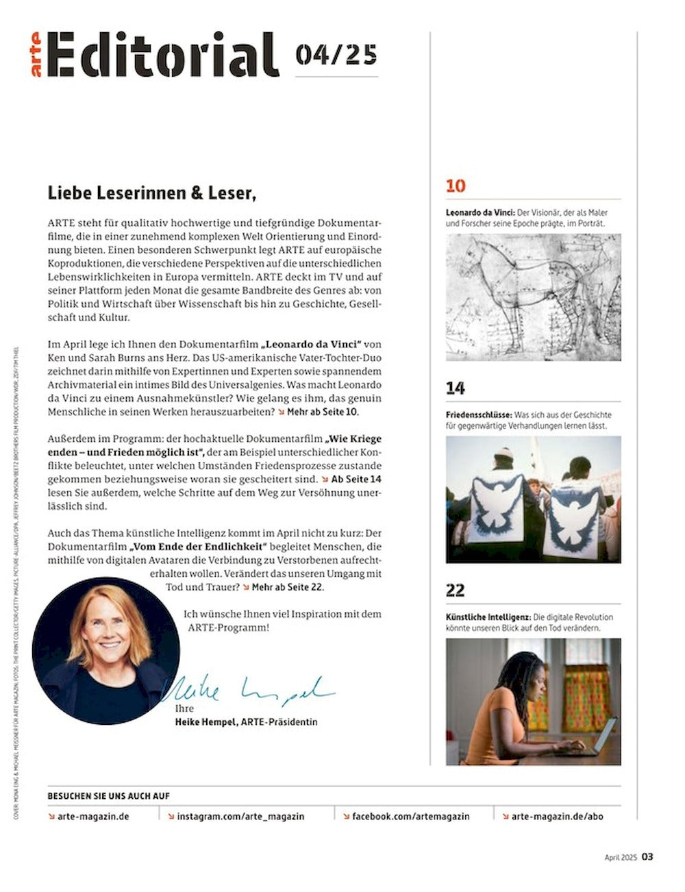 Arte Magazin Deutschland 2025-04 Leonardo Da Vinci