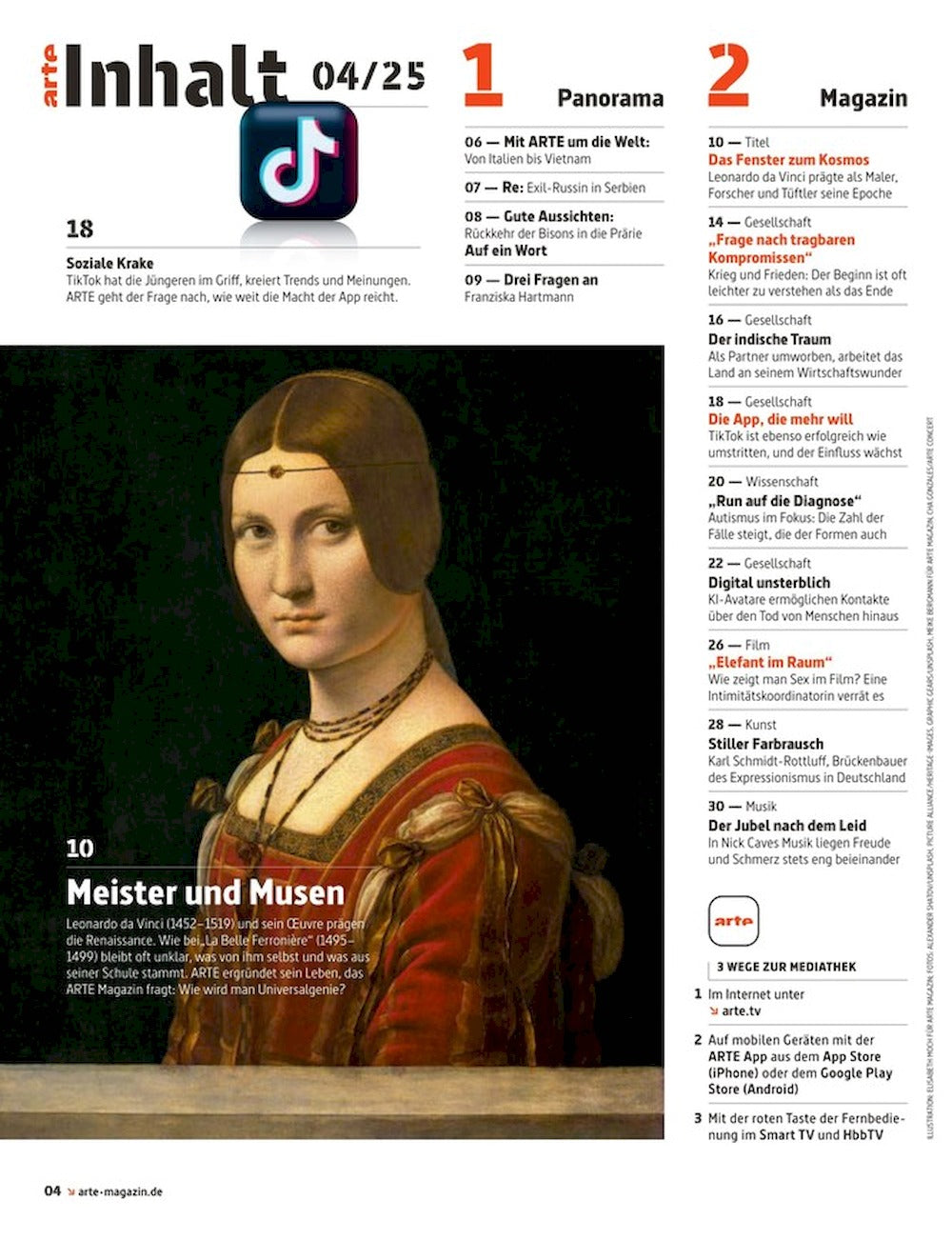 Arte Magazin Deutschland 2025-04 Leonardo Da Vinci