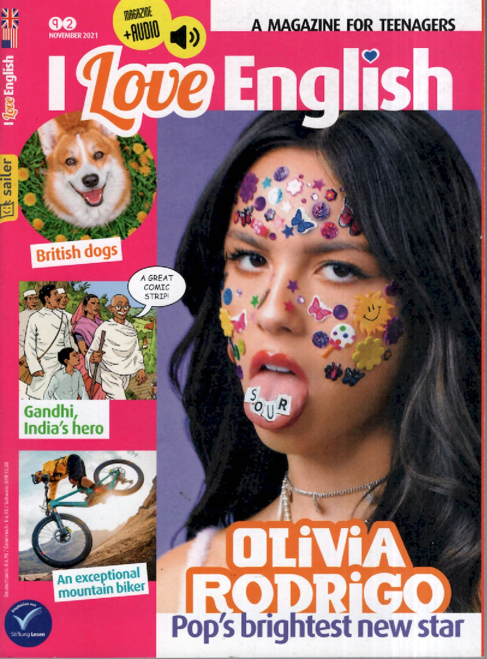 I Love English Magazin Deutschland 2021-11 Olivia Rodrigo Gandhi #92