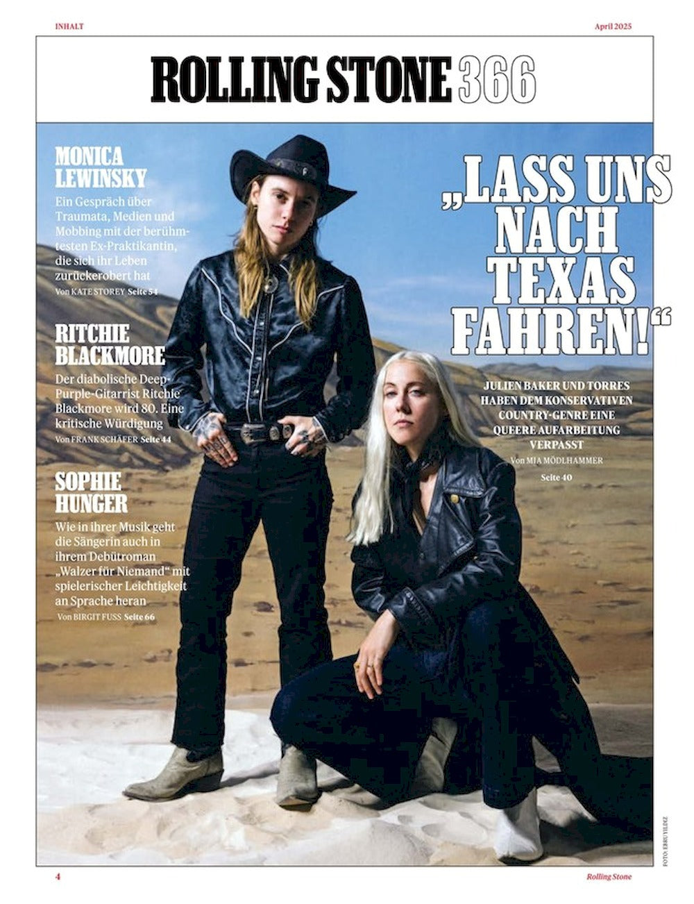 Rolling Stone Magazine Germany 2025-04 Elton John Brandi Carlile