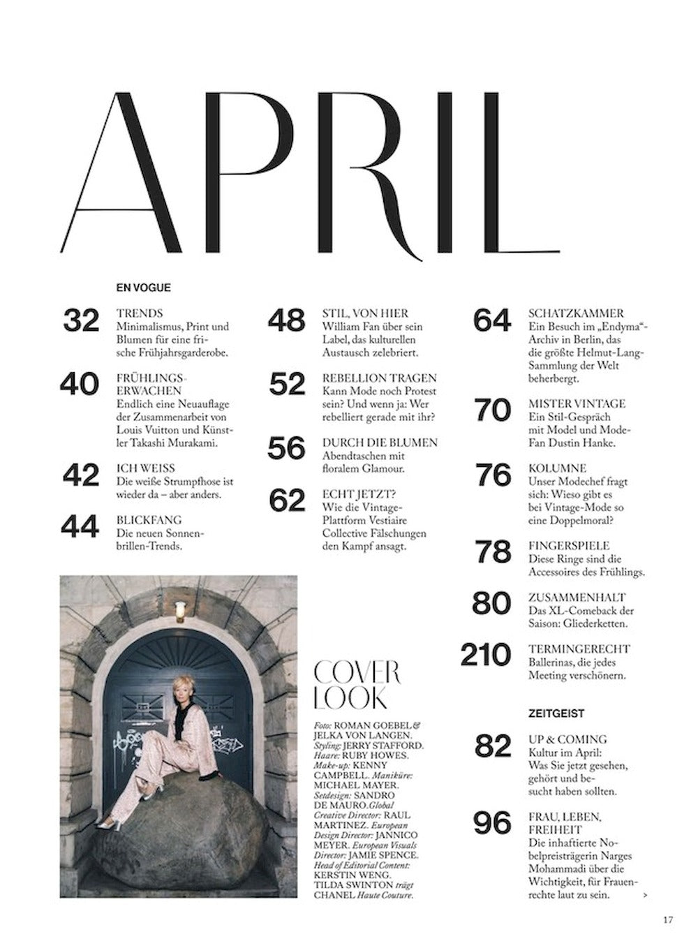 Vogue Magazine Germany 2025-04 Tilda Swinton