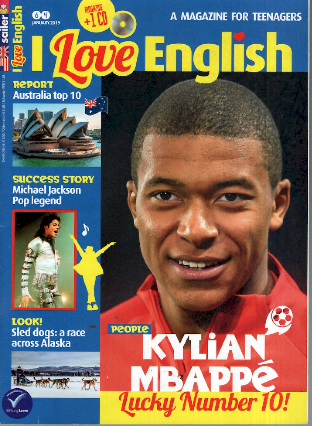 I Love English Magazin Deutschland 2019-01 Kylian Mbappe Michael Jackson #64
