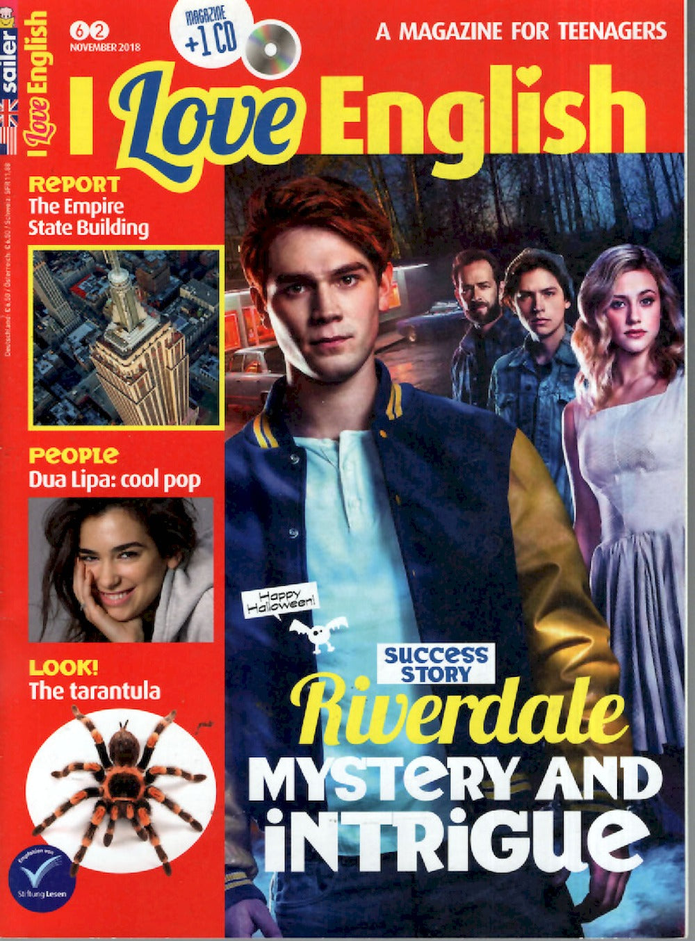 I Love English Magazin Deutschland 2018-11 KJ Apa Dua Lipa #62