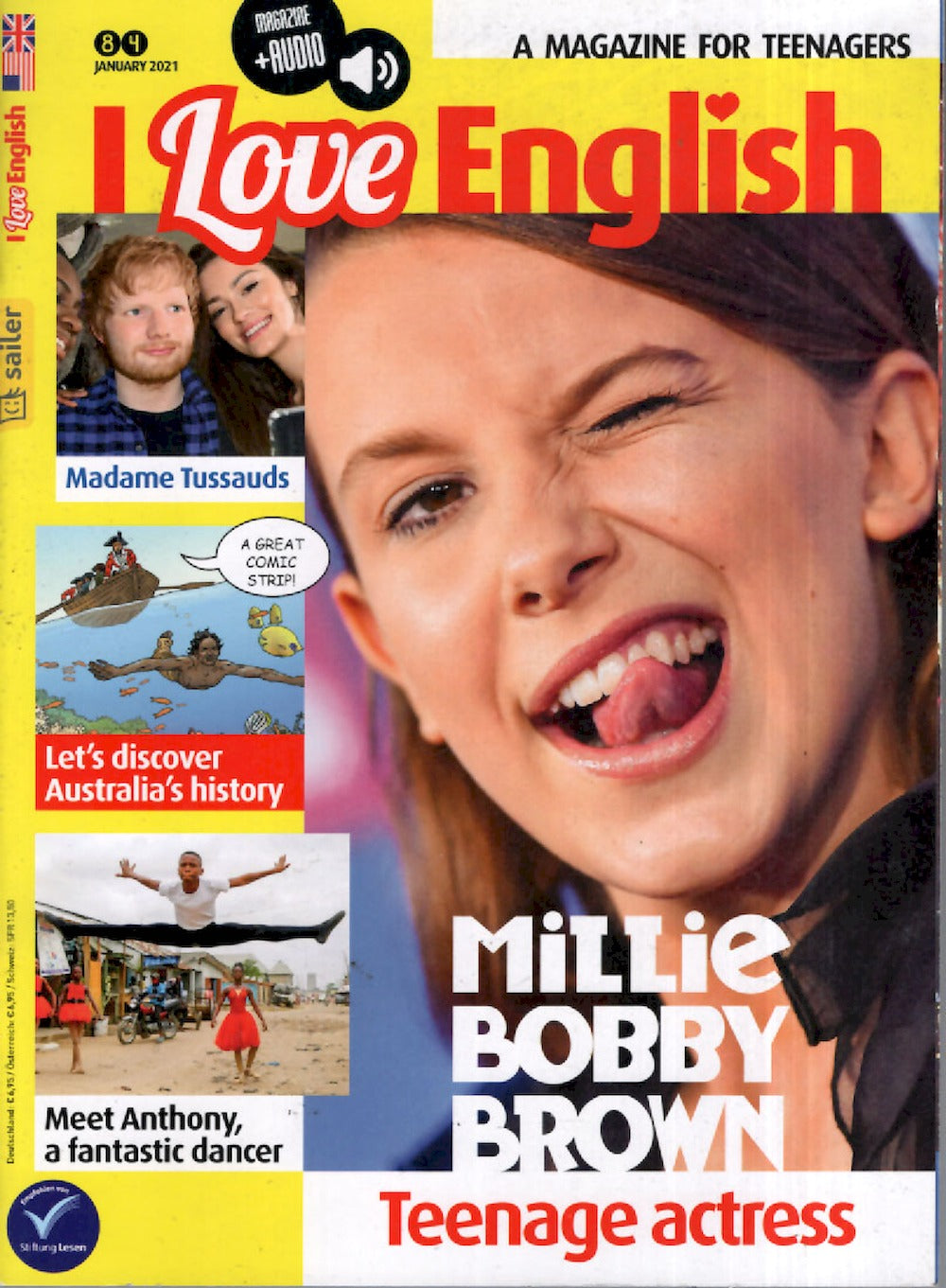 I Love English Revista Alemania 2021-01 Millie Bobby Brown Edición original