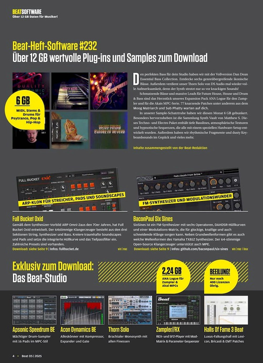 Beat Magazin Deutschland 2025-05 Sven Väth Dan Dean #232