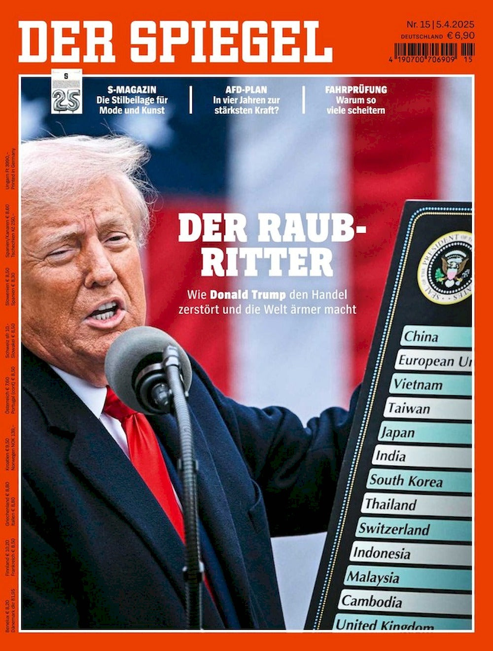 Der Spiegel Magazin Deutschland 2025-15 Donald Trump Liliam Thuram