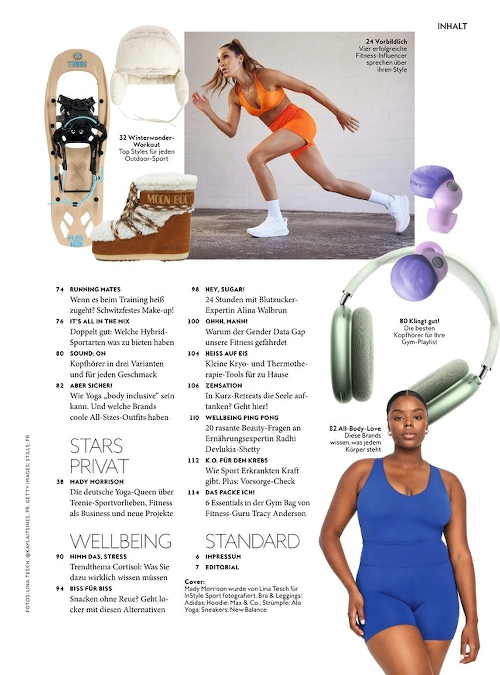 InStyle Sport Magasin Tyskland 2024-02 Mady Morrison Originaludgave