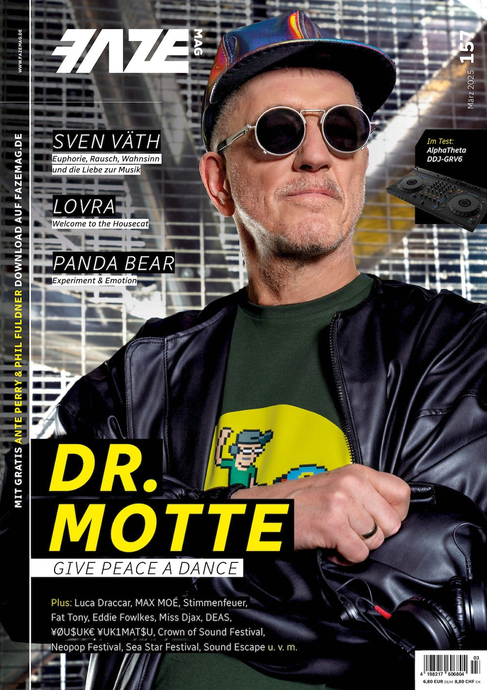 Faze Magazine Allemagne 2025-03 Dr. Motte Sven Väth Lovra Panda Bear Édition originale