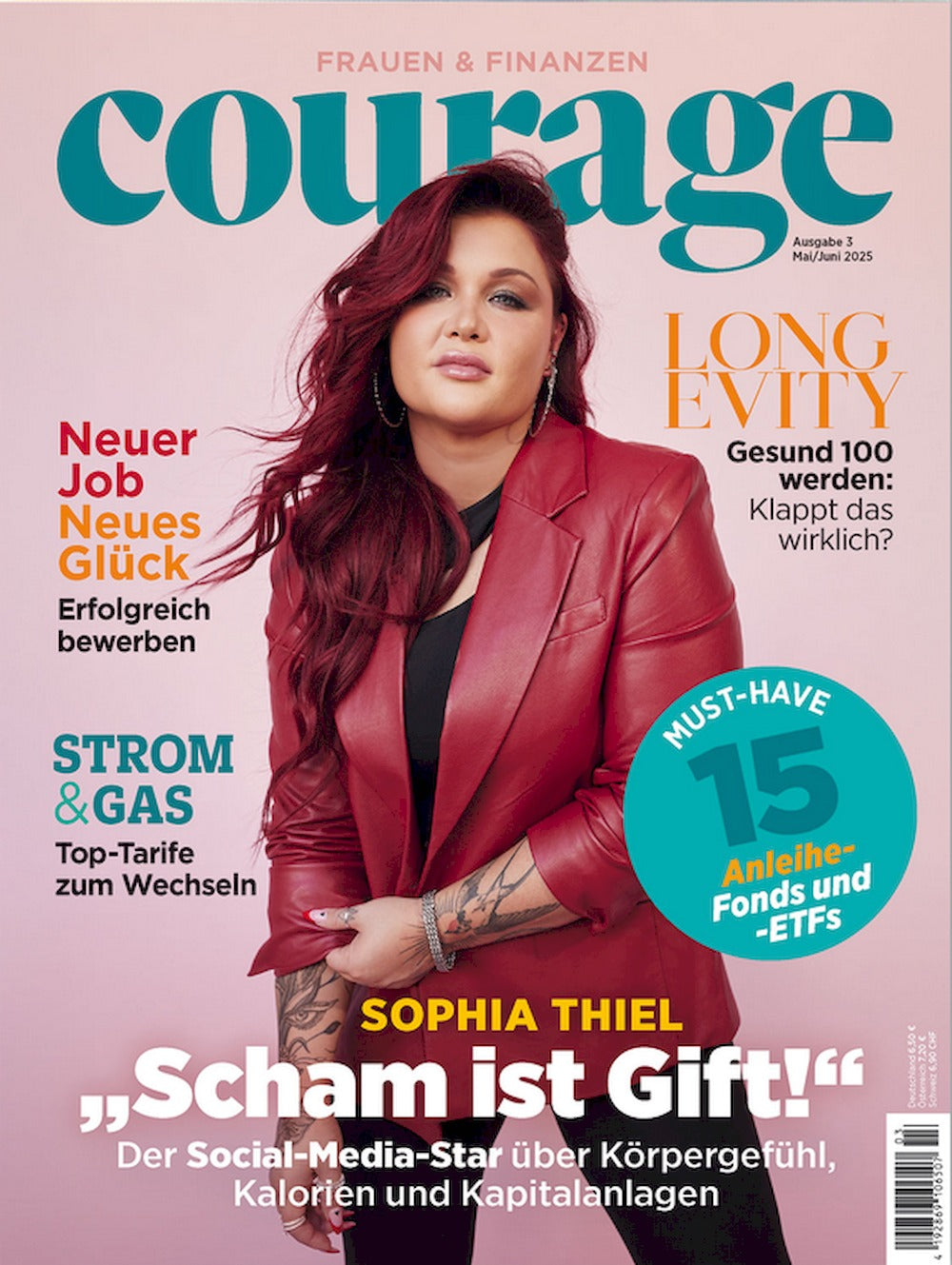 Courage Lehti Saksa 2025 Sophia Thiel Alkuperäinen painos