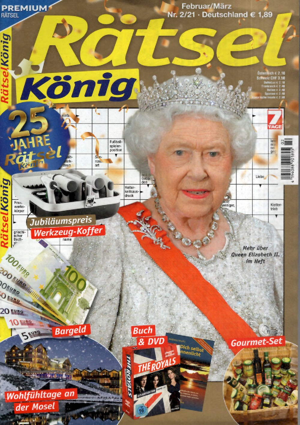 Rätsel König Magazin Deutschland 2021-02 Queen Elizabeth II