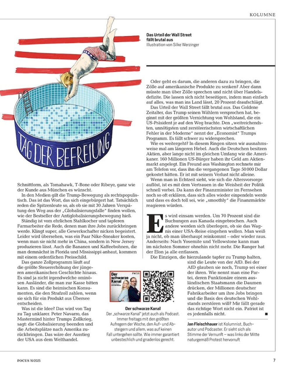Focus Magazine Allemagne 2025-16 – Donald Trump Owen Cooper – Édition originale