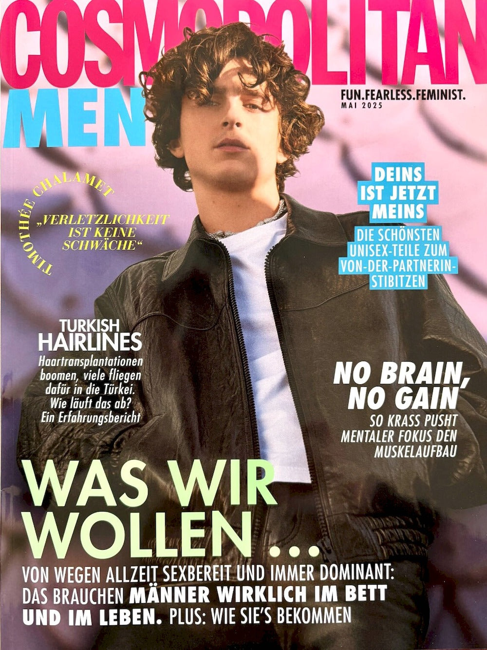 Cosmopolitan Men Magazin Deutschland 2025 Timothee Chalamet