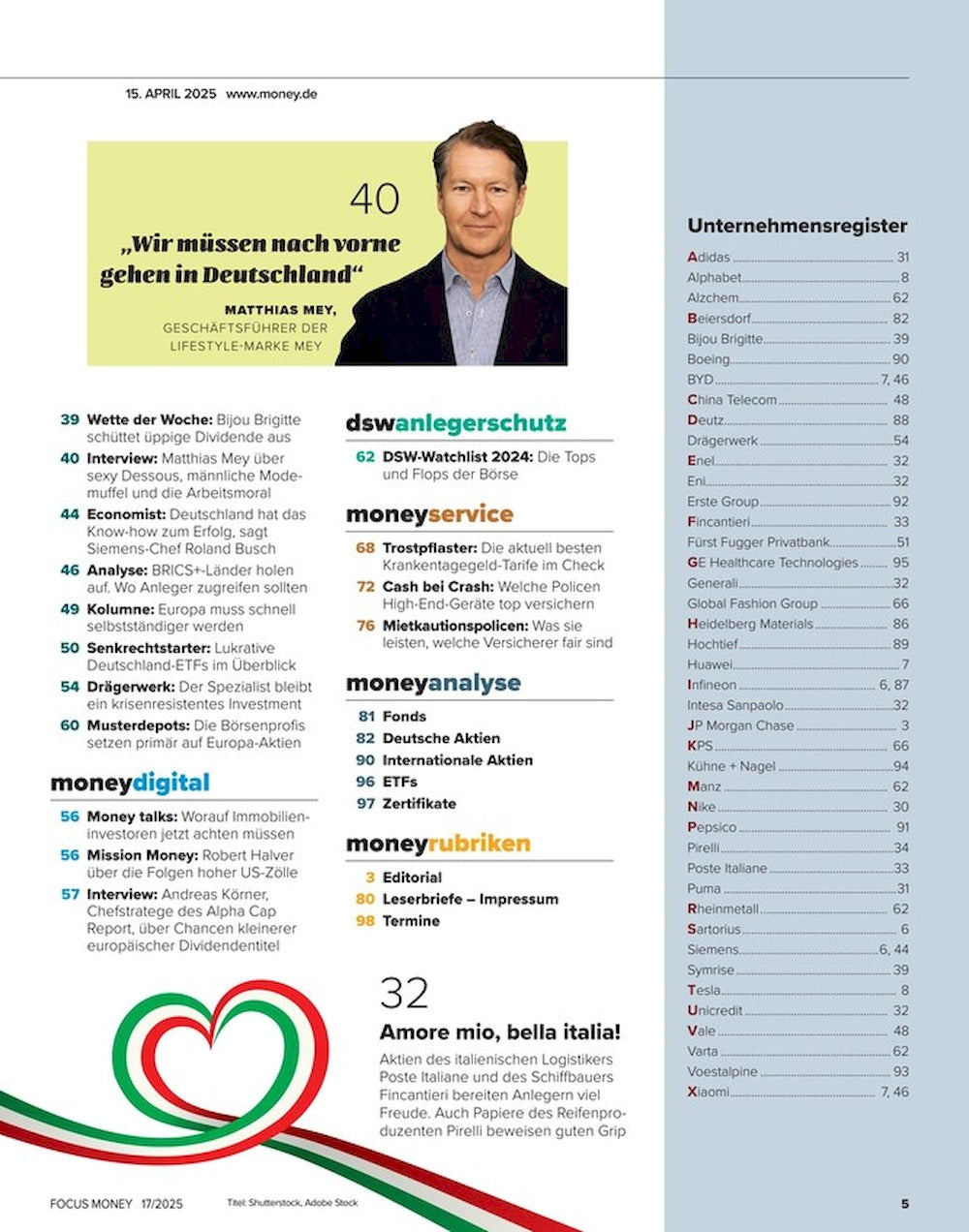Focus Money Magazine Germany 2025-17 Donald Trump