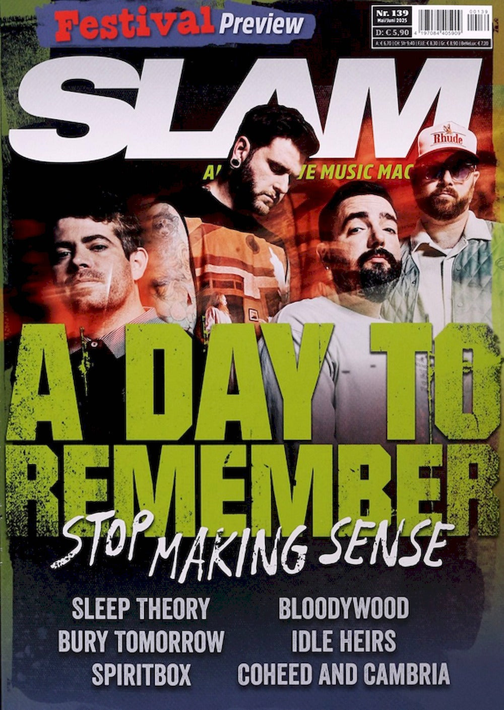 Slam Magazin Österreich 2025-05+06 Stop Making Sense Sleep Theory Bloodywood #139
