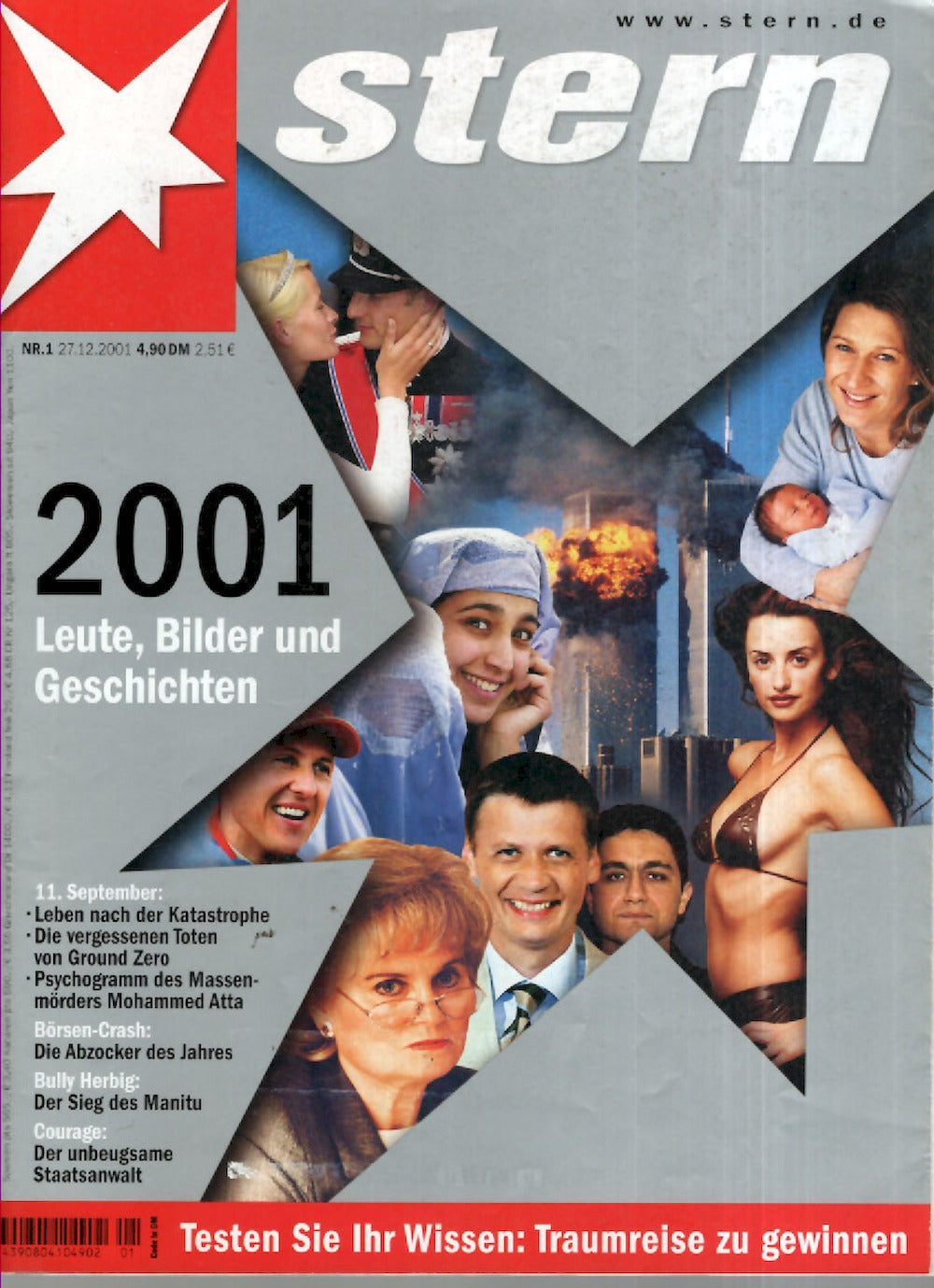 Stern Magazin Deutschland 2002-01 9 11 Steffi Graf Penelope Cruz