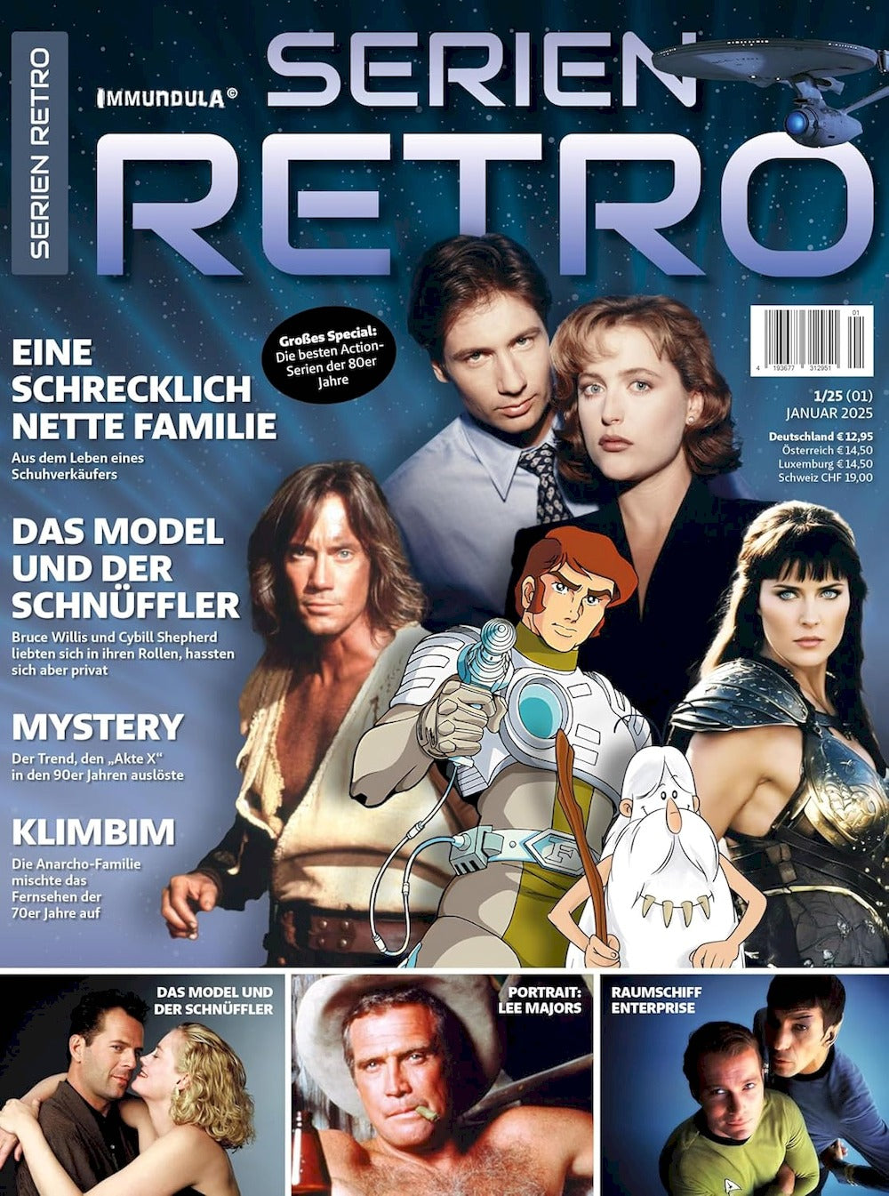 Serien Retro Lehti Saksa 2025 Emilia Clarke Alkuperäinen painos