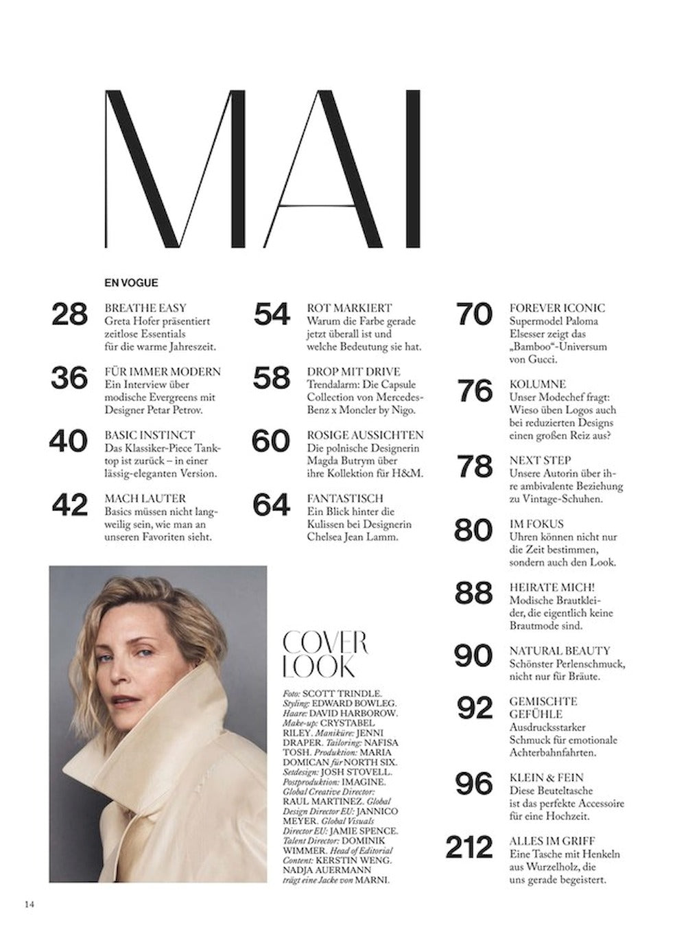 Vogue Magazin Deutschland 2025-05 Nadja Auermann