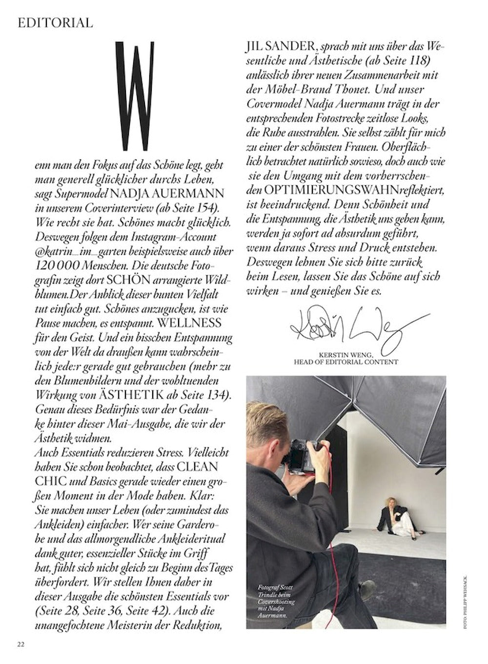 Vogue Magazin Deutschland 2025-05 Nadja Auermann