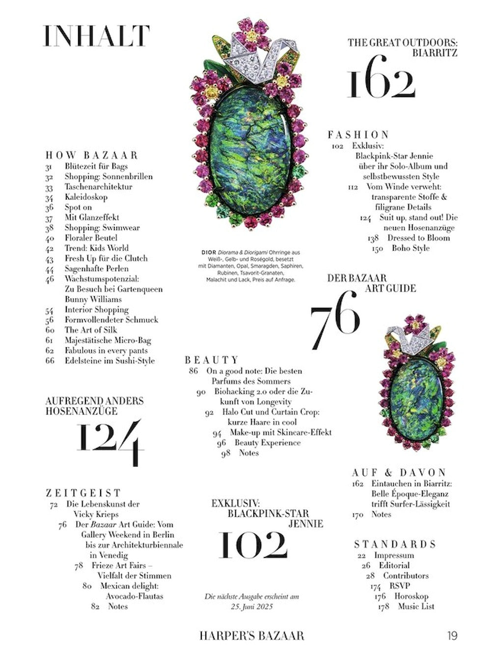 Harpers Bazaar Magazin Deutschland 2025 Jennie Kim