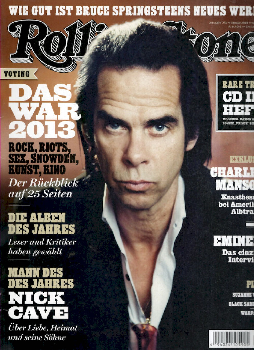 Rolling Stone Magazine Germany 2014-01 #231 Nick Cave + CD