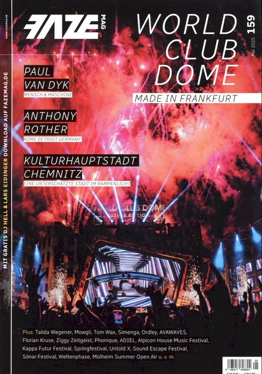 Faze Magazine Allemagne 2025-05 – Paul Van Dyke Anthony Rother Mowgli – Édition originale