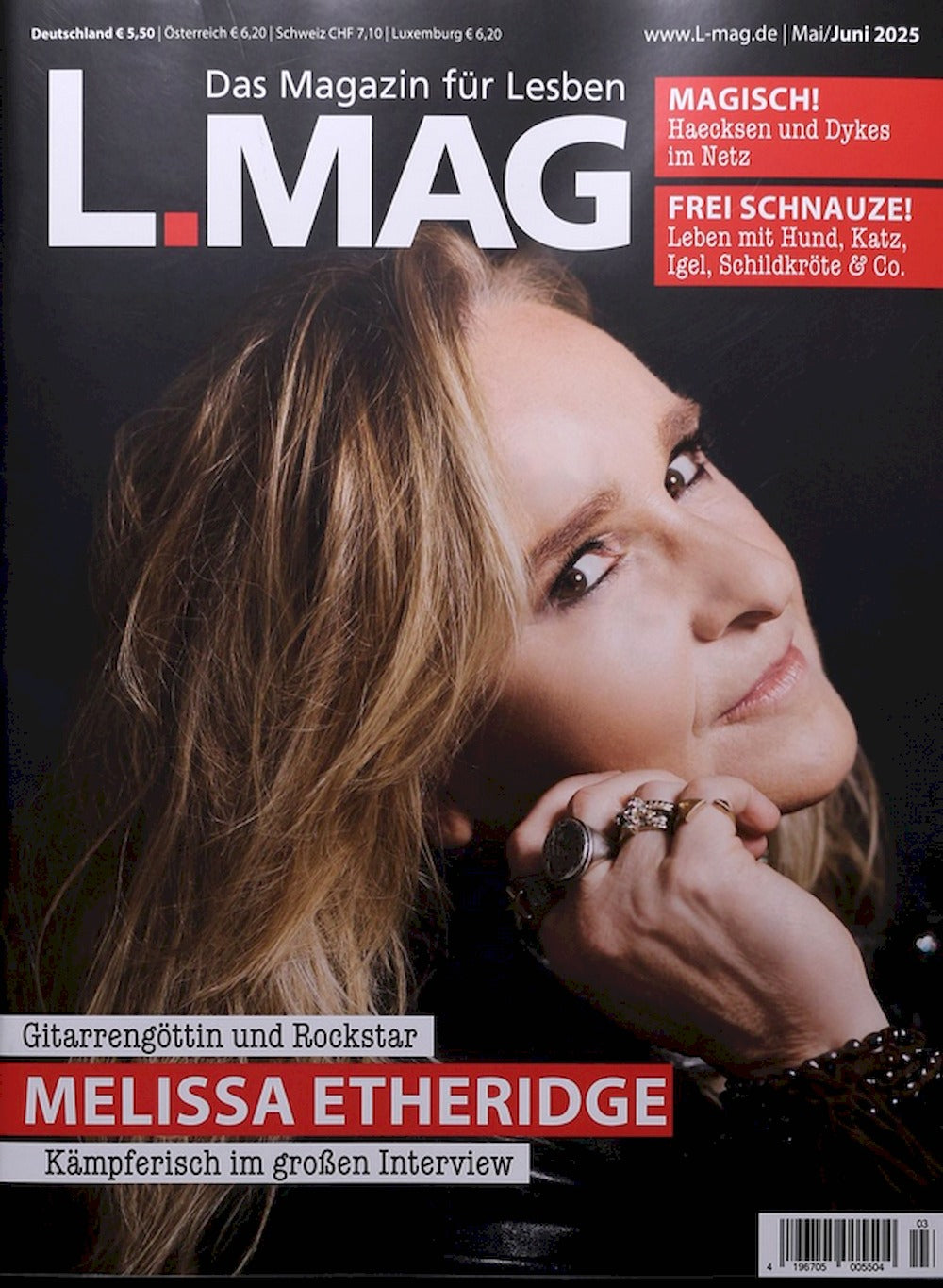 L-Mag Magasin Tyskland 2025-05+06 Melissa Etheridge Originaludgave