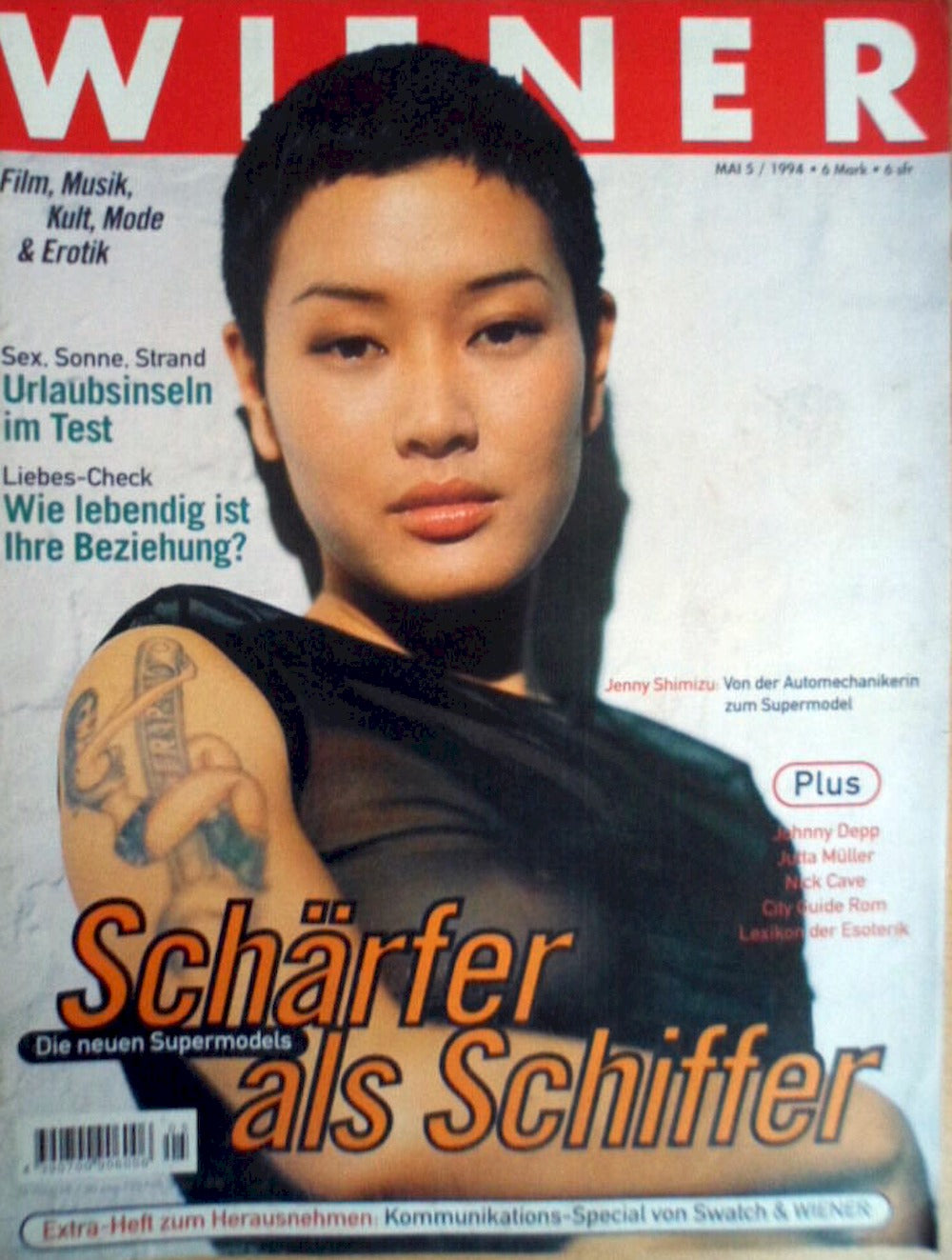 Wiener Magazin Deutschland 1994-05 Jenny Shimizu Johnny Depp Jutta Müller Nick Cave