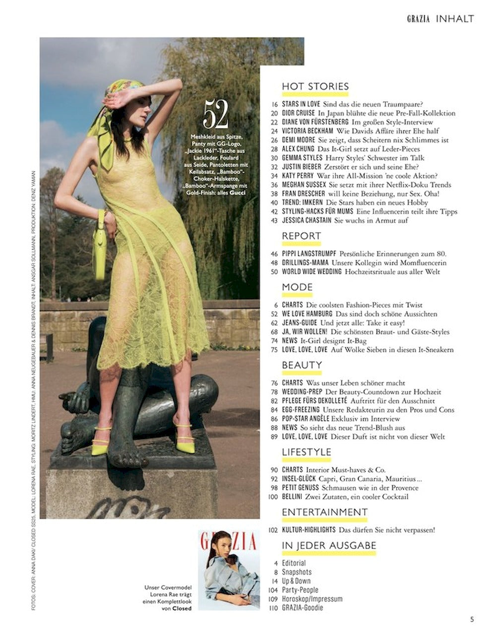 Grazia Magazin Deutschland 2025-11 Lorena Rae Diana Von Fürstenberg