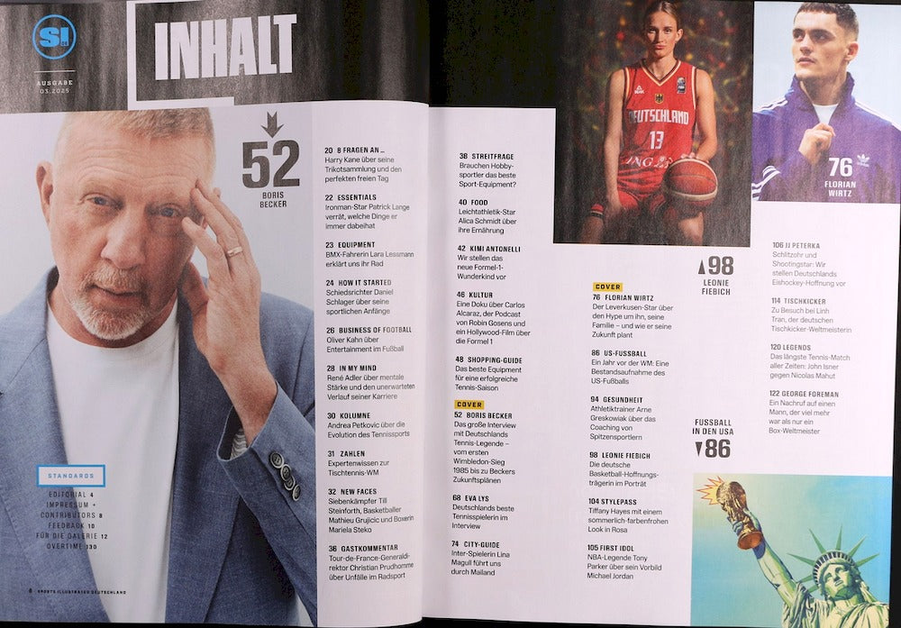 Sports Illustrated Magazin Deutschland 2025-03 Boris Becker Florian Wirtz