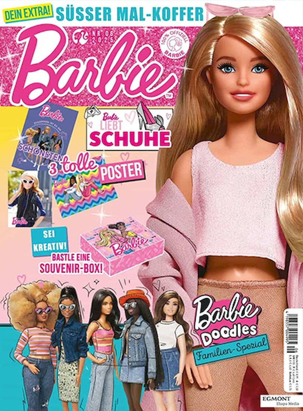 Barbie Tijdschrift Duitsland 2024 Originele uitgave + Cadeau