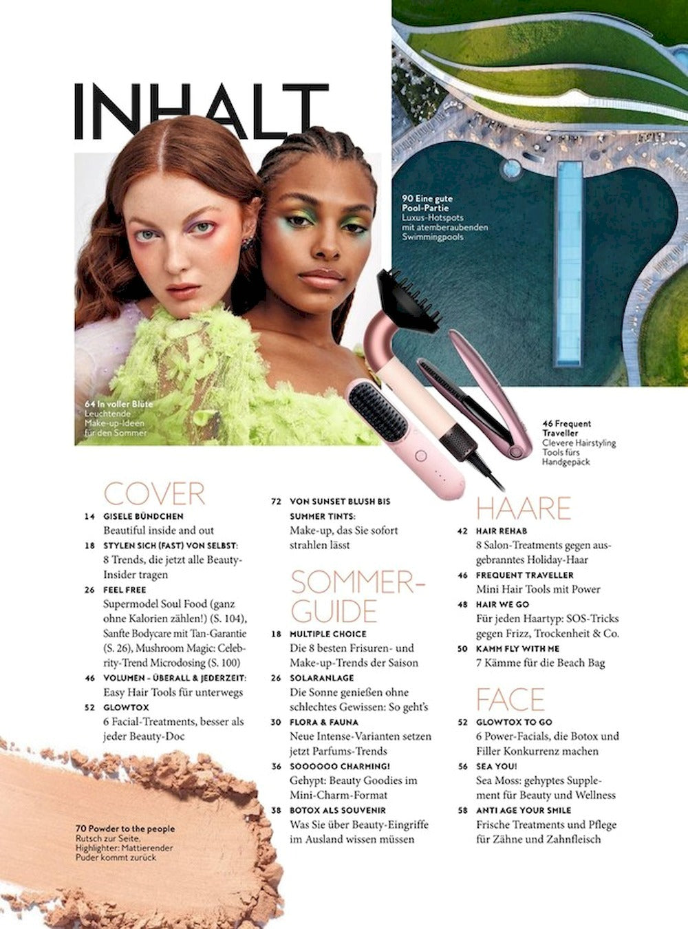 InStyle Beauty Magazin Deutschland 2022 Gisele Bundchen